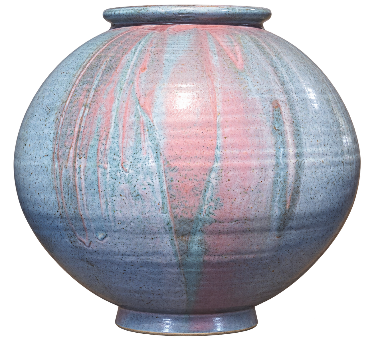 Blue & Crimson Jar — supplied collection photograph