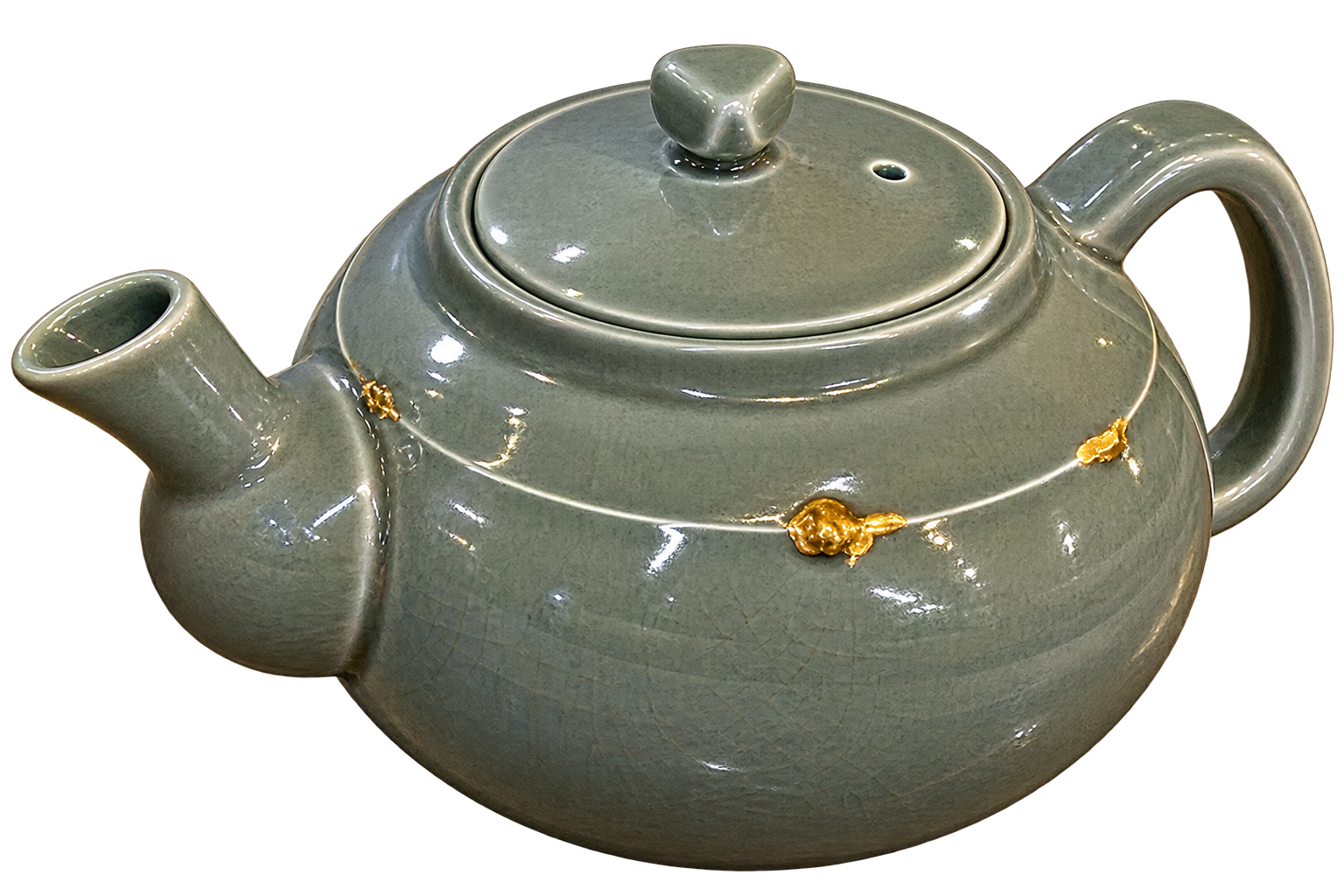Olive-Glazed Teapot — supplied collection photograph