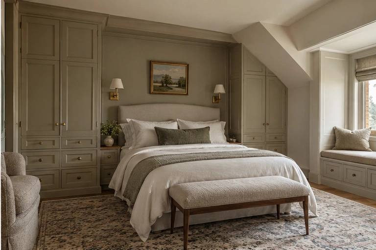 European bedroom cabinetry design concept