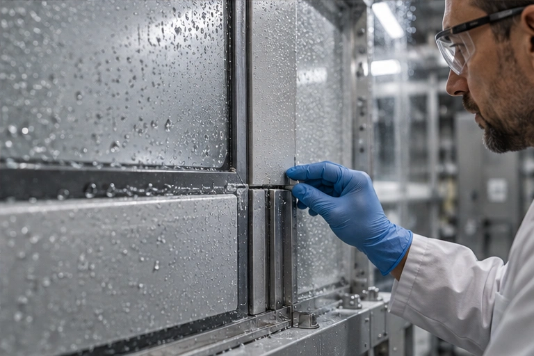 Marine panel inspection and moisture evaluation concept